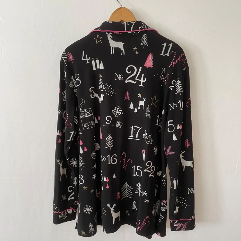 SOMA Women’s Size XL Button Up Long Sleeve Pajama Top